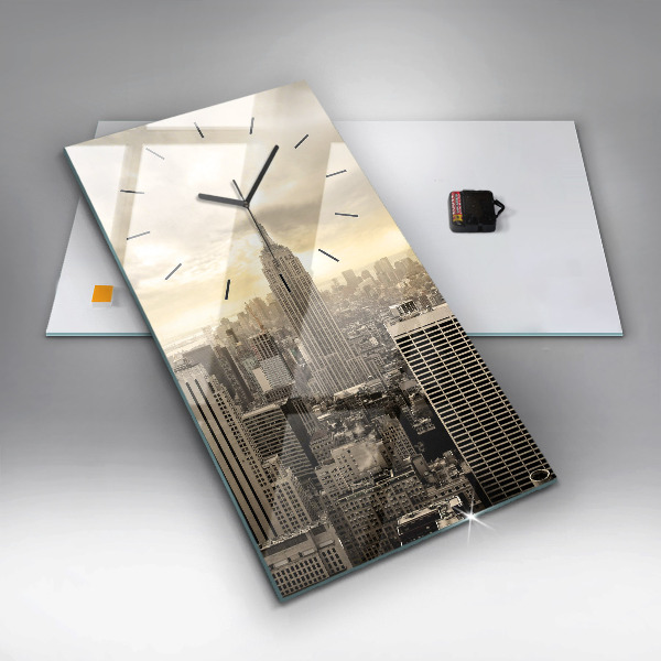 Horloge rectangulaire verticale Tours de New York