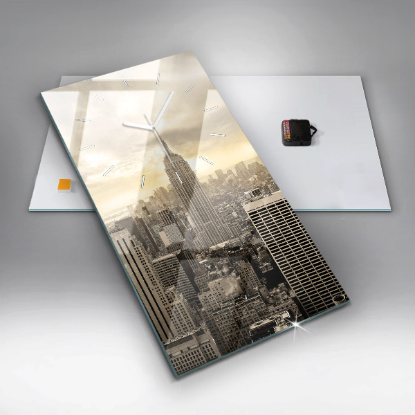 Horloge rectangulaire verticale Tours de New York