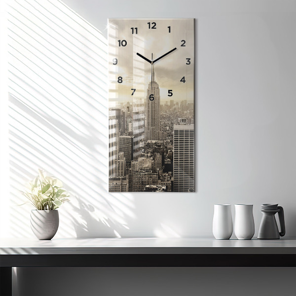 Horloge rectangulaire verticale Tours de New York