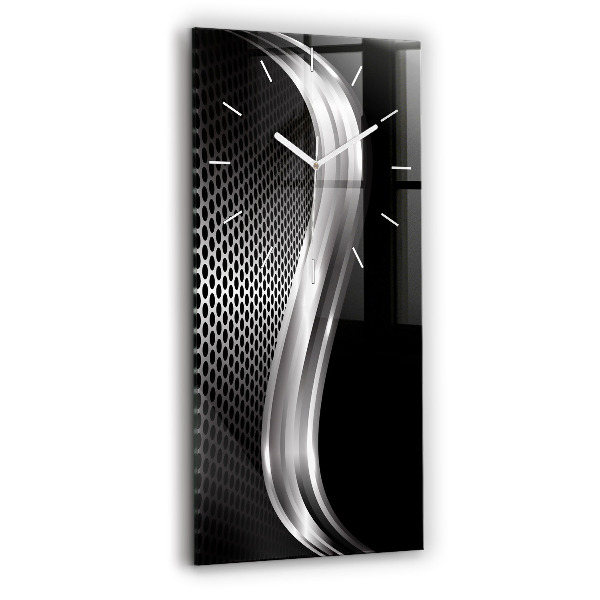 Horloge murale verticale Abstraction du black metal