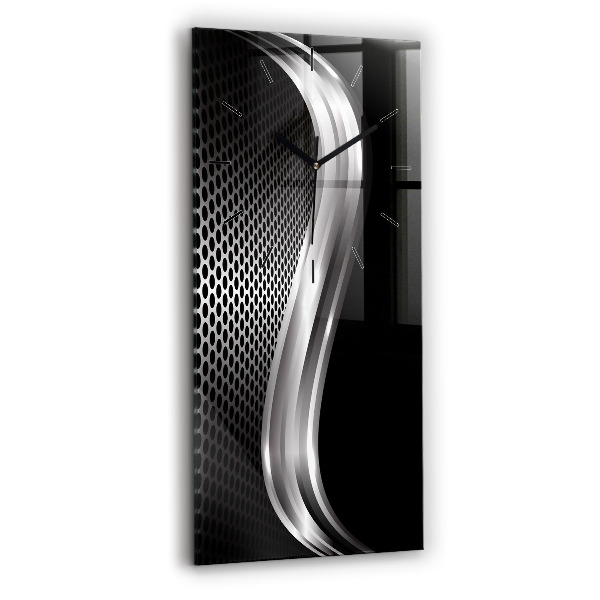 Horloge murale verticale Abstraction du black metal