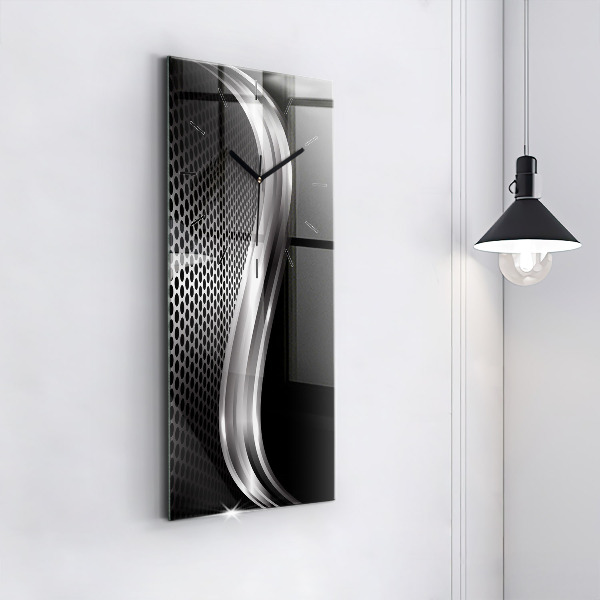 Horloge murale verticale Abstraction du black metal