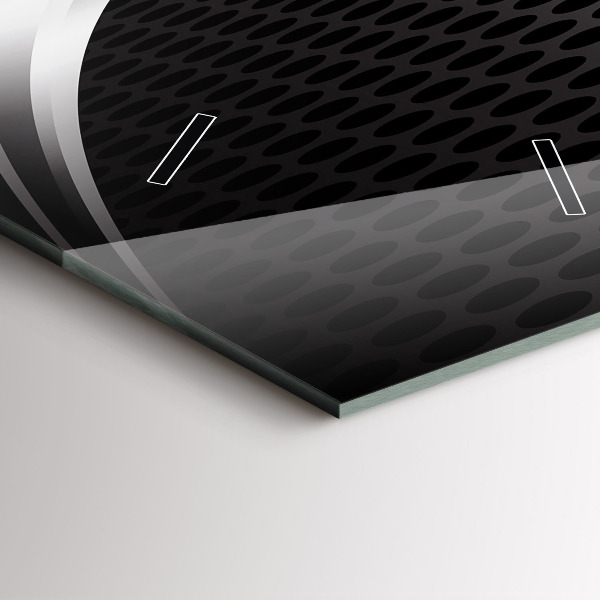 Horloge murale verticale Abstraction du black metal