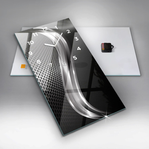 Horloge murale verticale Abstraction du black metal