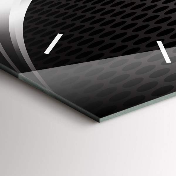 Horloge murale verticale Abstraction du black metal