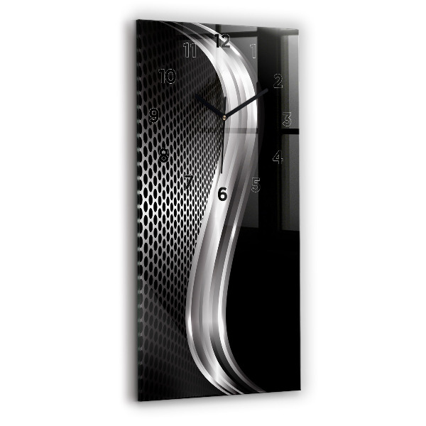 Horloge murale verticale Abstraction du black metal
