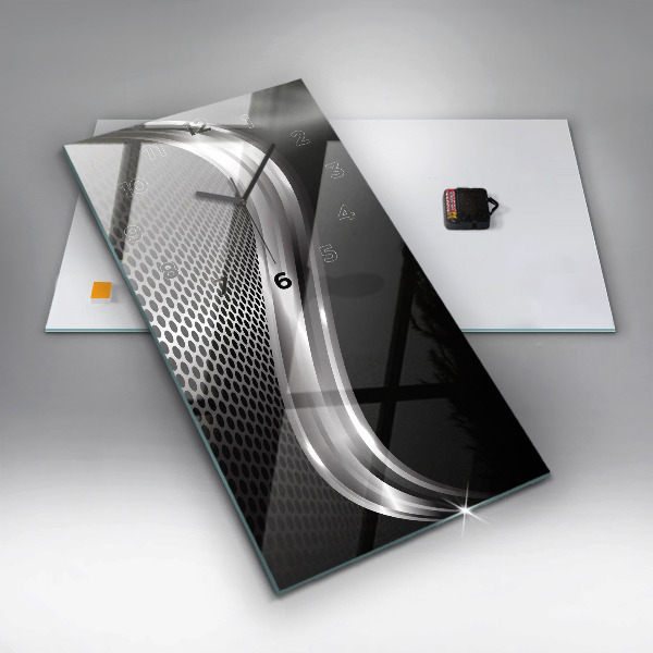 Horloge murale verticale Abstraction du black metal