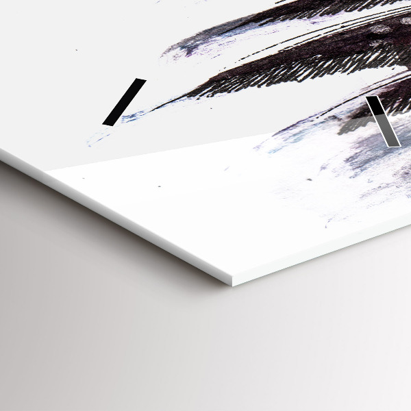 Horloge rectangulaire verticale Oiseaux peints