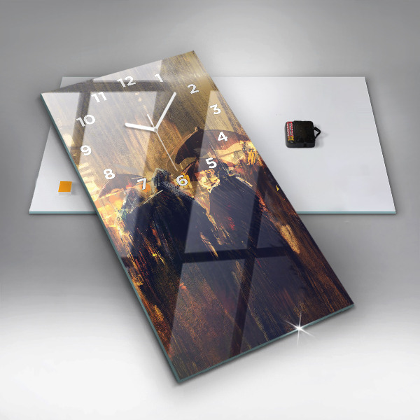 Horloge rectangulaire verticale 'L''impressionnisme dans l''art Place du Marché'