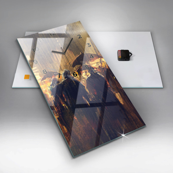 Horloge rectangulaire verticale 'L''impressionnisme dans l''art Place du Marché'