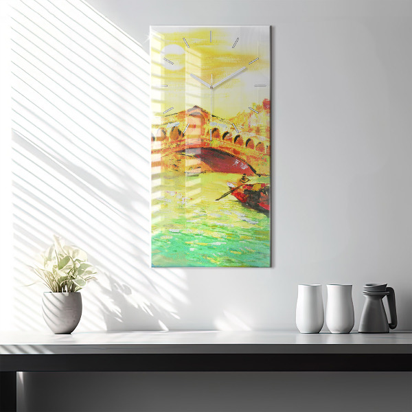 Horloge rectangulaire verticale Pont du Rialto à Venise