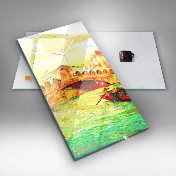 Horloge rectangulaire verticale Pont du Rialto à Venise