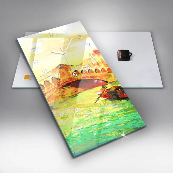 Horloge rectangulaire verticale Pont du Rialto à Venise