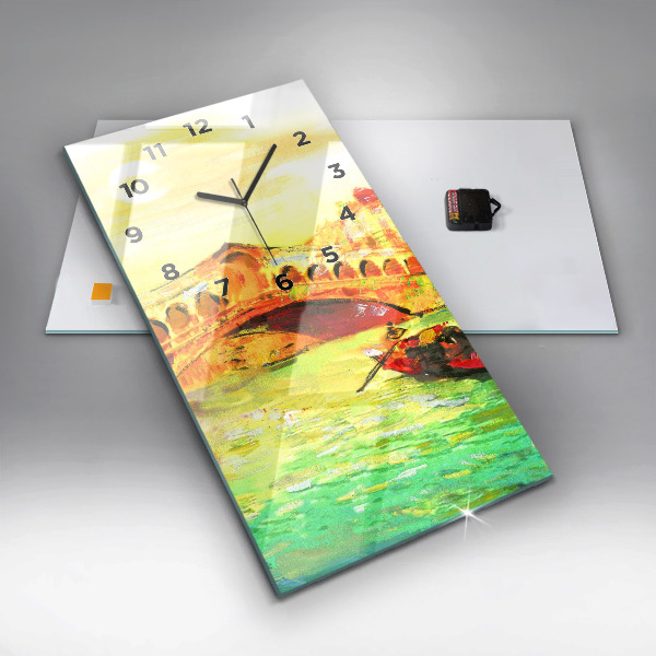 Horloge rectangulaire verticale Pont du Rialto à Venise