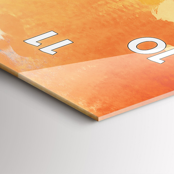 Horloge rectangulaire verticale Amour platonique