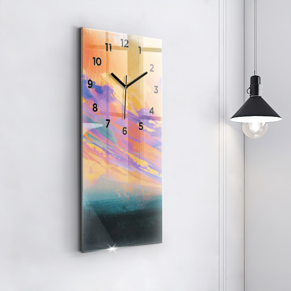 Horloge rectangulaire verticale Amour platonique