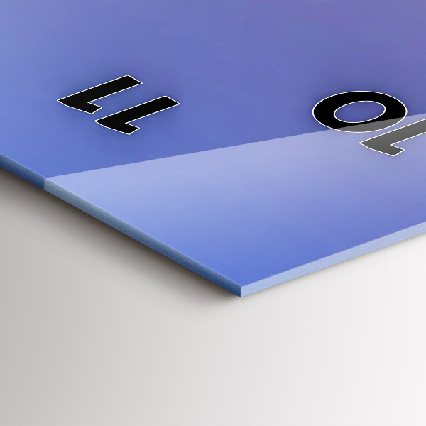 Horloge rectangulaire verticale Vue de Barcelone