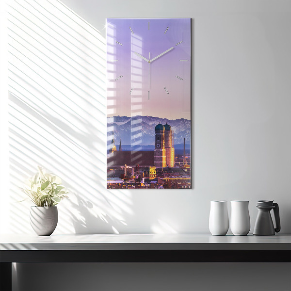 Horloge rectangulaire verticale Alpes allemandes Munich