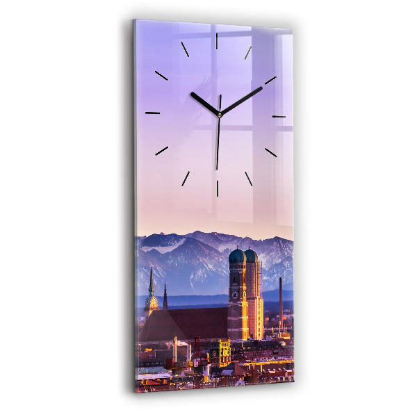 Horloge rectangulaire verticale Alpes allemandes Munich