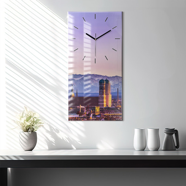 Horloge rectangulaire verticale Alpes allemandes Munich