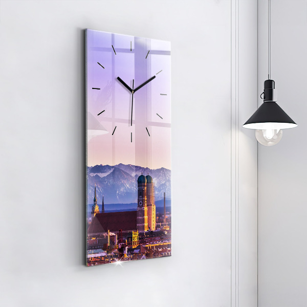 Horloge rectangulaire verticale Alpes allemandes Munich