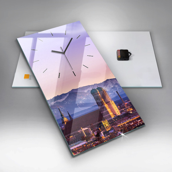 Horloge rectangulaire verticale Alpes allemandes Munich