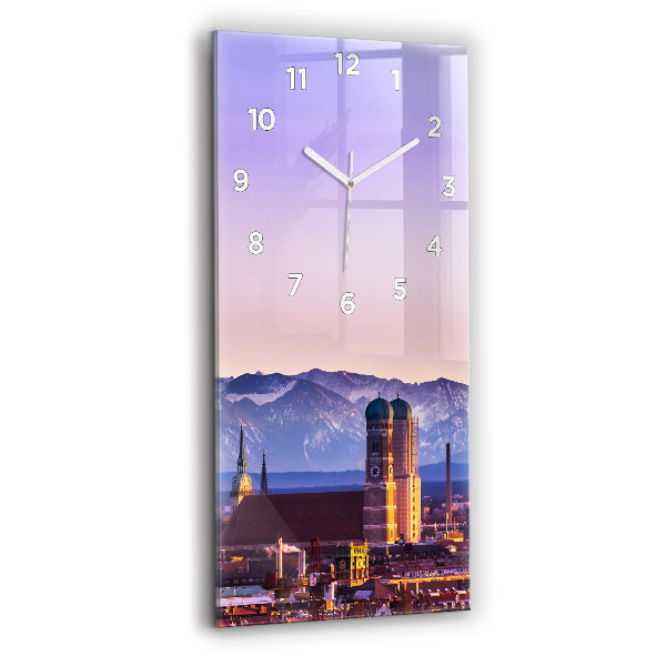 Horloge rectangulaire verticale Alpes allemandes Munich