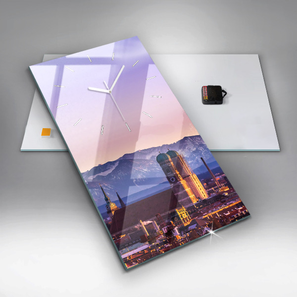 Horloge rectangulaire verticale Alpes allemandes Munich