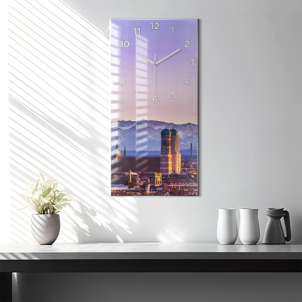 Horloge rectangulaire verticale Alpes allemandes Munich