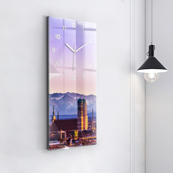 Horloge rectangulaire verticale Alpes allemandes Munich