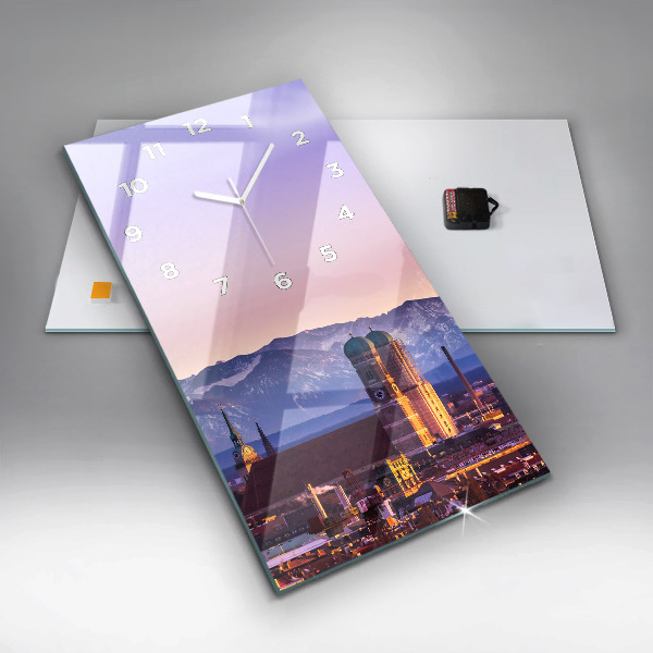 Horloge rectangulaire verticale Alpes allemandes Munich