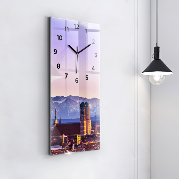 Horloge rectangulaire verticale Alpes allemandes Munich