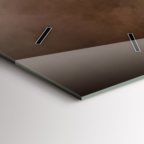 Horloge rectangulaire verticale Café en grains