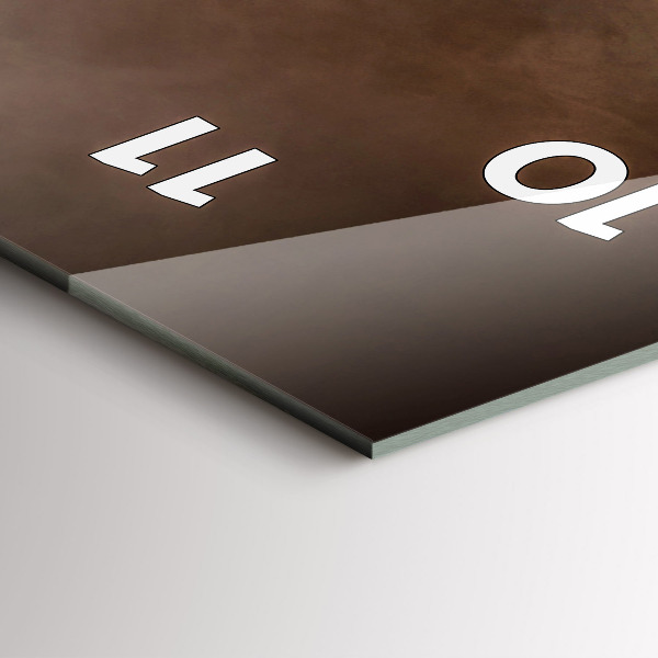 Horloge rectangulaire verticale Café en grains