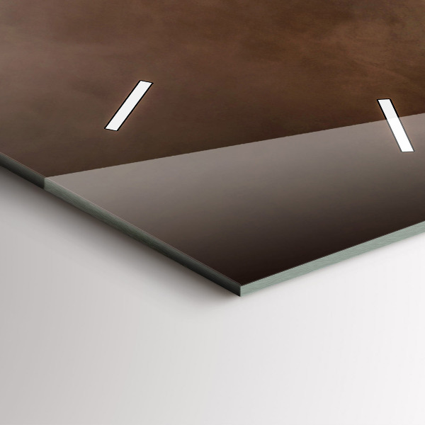 Horloge rectangulaire verticale Café en grains