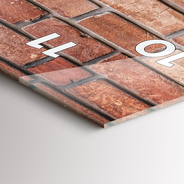 Horloge murale verticale Mur de briques