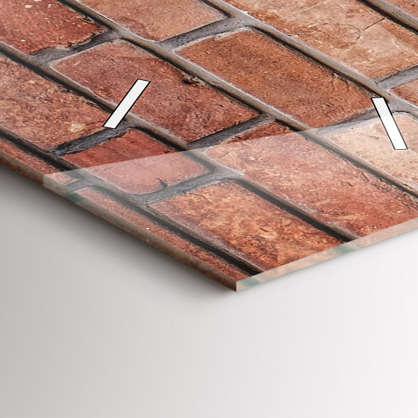 Horloge murale verticale Mur de briques