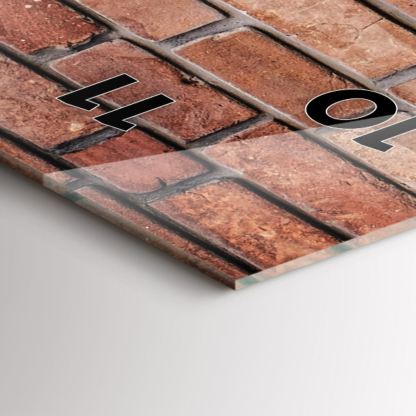 Horloge murale verticale Mur de briques