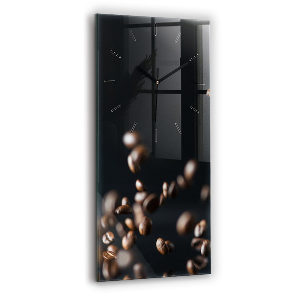 Horloge murale verticale Café en grains