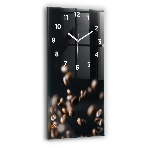 Horloge murale verticale Café en grains