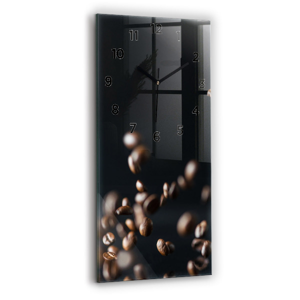 Horloge murale verticale Café en grains