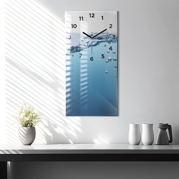Horloge murale verticale Vue sous-marine