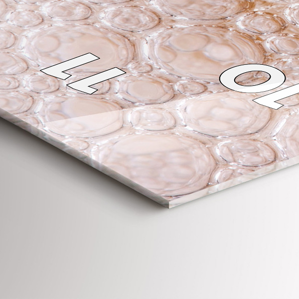 Horloge murale verticale Bière avec mousse