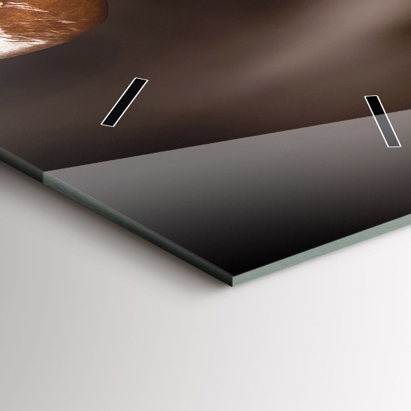 Horloge murale verticale Café chaud