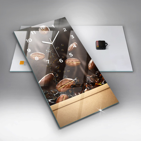 Horloge murale verticale Café chaud