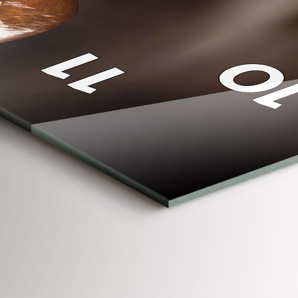 Horloge murale verticale Café chaud