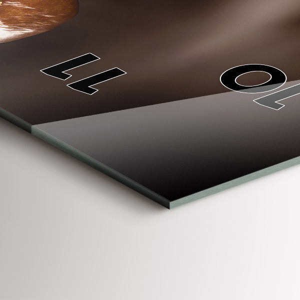 Horloge murale verticale Café chaud