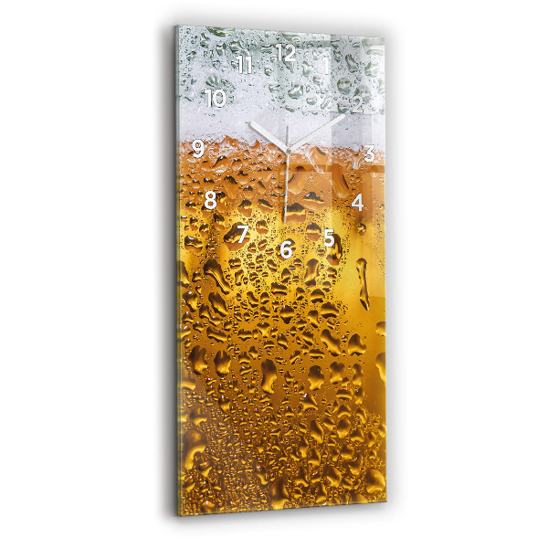 Horloge murale verticale Une chope de bière