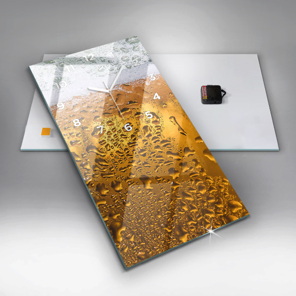 Horloge murale verticale Une chope de bière