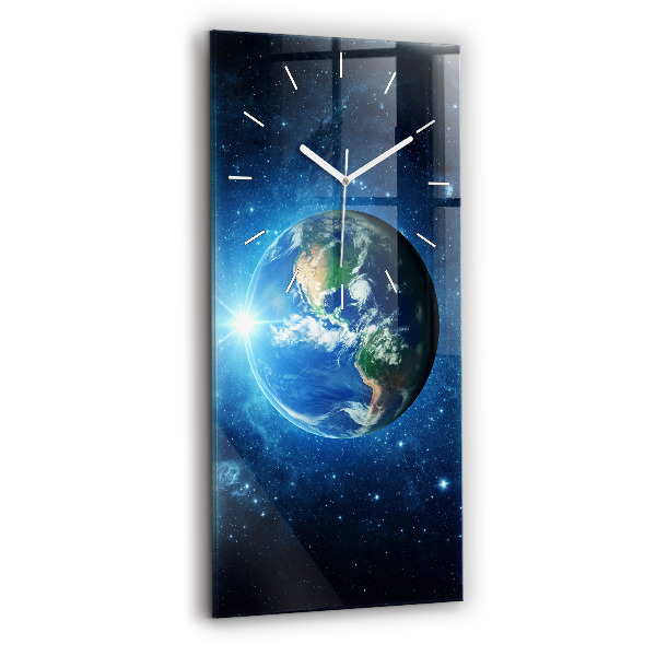 Horloge murale verticale Terre et Galaxie – NASA